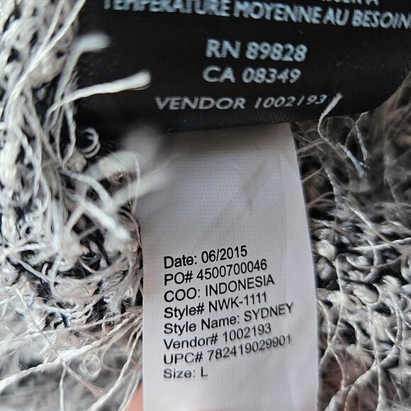 New Nine West Fuzzy Transitional Weather Tunic Top Dolman Sleeve Oversized Large - Picture 11 of 14